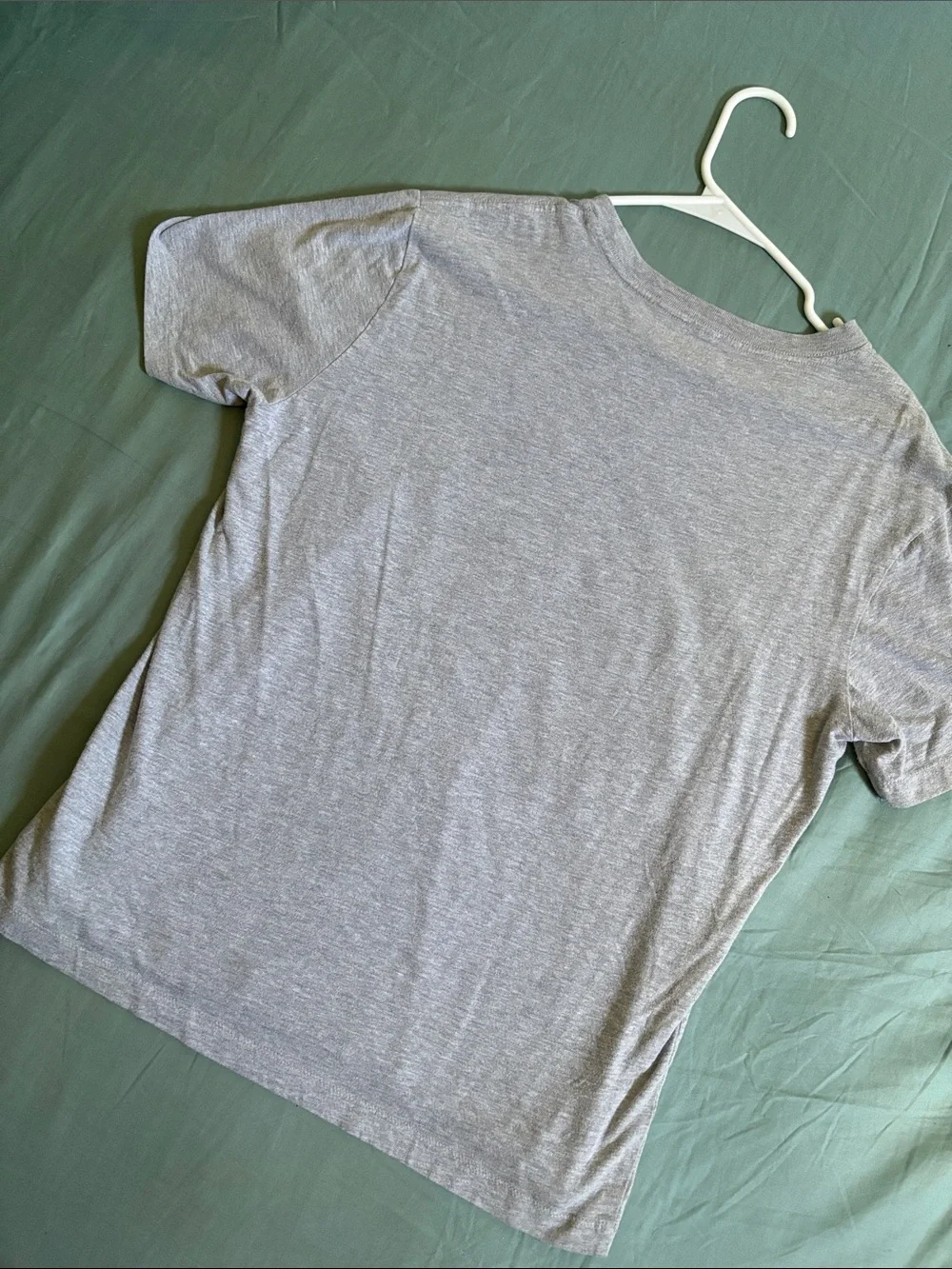 True Religion Light Gray Crewneck Tee with Black & White Logo